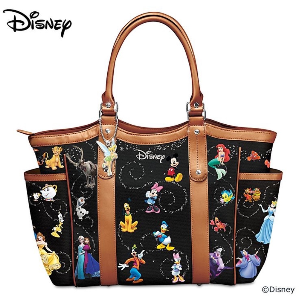THE BRADFORD EXCHANGE Disney Carry The Magic Designer Style Tote Bag Handbag